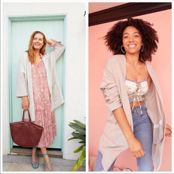 NWT Donni Sandwash Cardigan - One Size Fits All - Picture 2 of 10